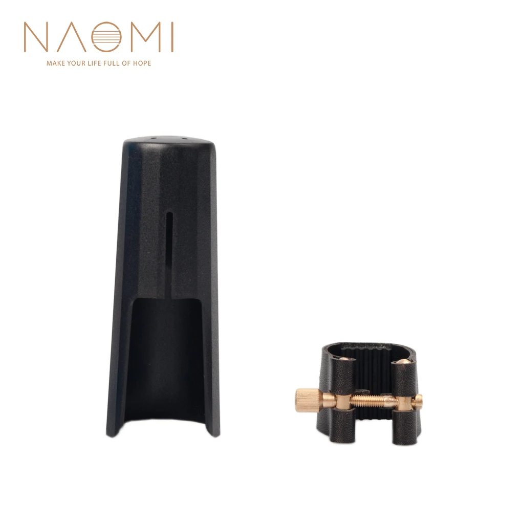 

NAOMI Leather Ligature Fastener with Plastic Cap For Tenor Sax Saxophone Mouthpiece Tenor Saxophone Wood Wind Parts Accessories