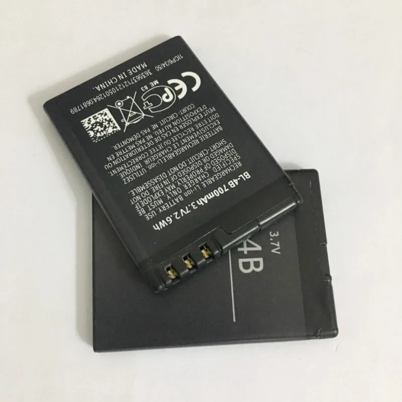 Аккумулятор для Nokia BL-4B 5000 61112505 3606 3608 2670 2660 2630 N75 N76 BL4B 700 мА · ч 10 шт./лот | Мобильные