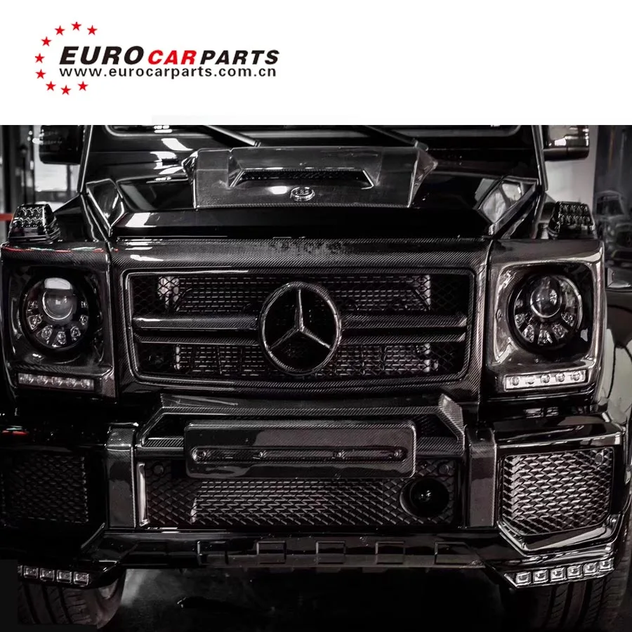 G класс w463 карбоновый finber и ПУ передний бампер addon для G350 G500 G63 G65 G800 G900 АДДОН ДЛЯ