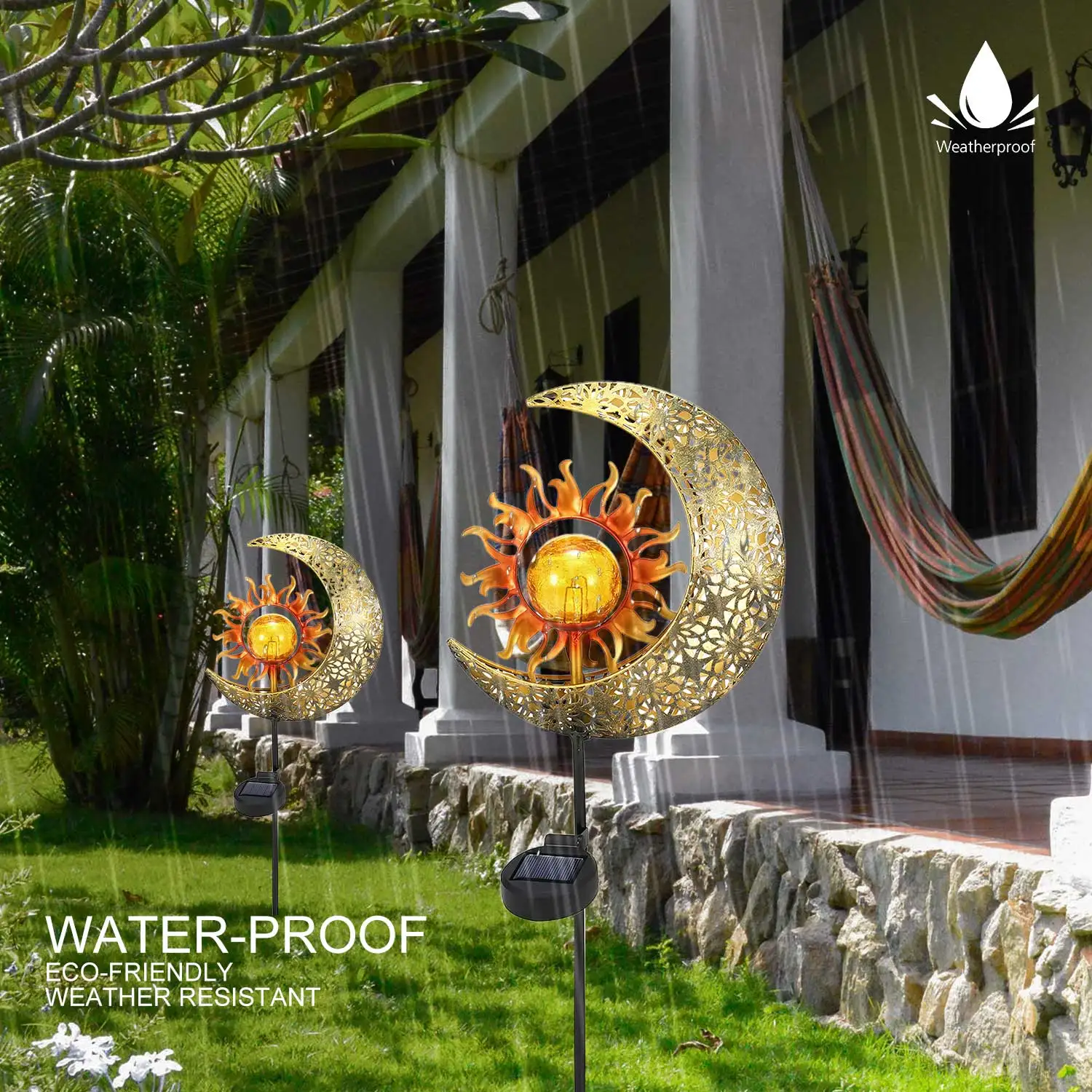 

LED Solar Garden Lights Outdoor Solar Powered Lamp Lantern Waterproof Led Landscape Lighting Pathway Patio Yard Lawn Decoration