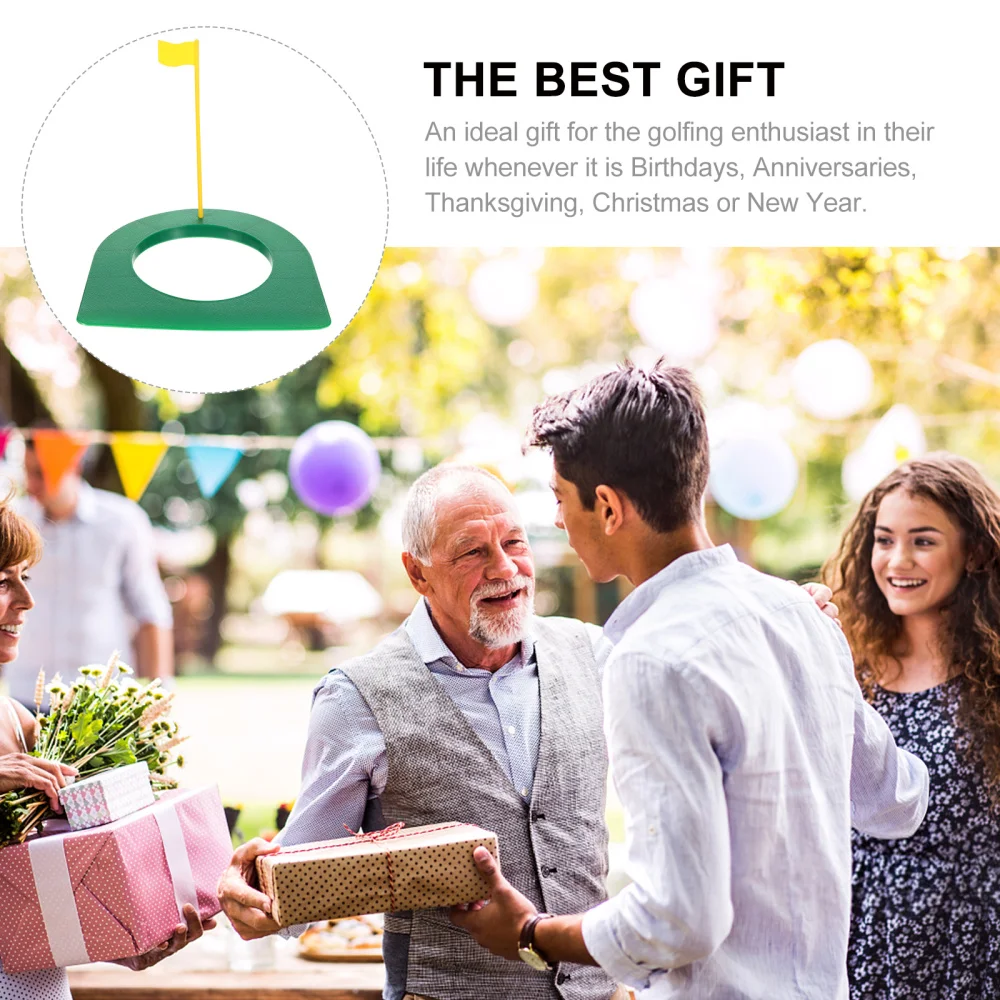 

2pcs Putting Cup Hole Putter Practice Trainer Aid Flag Supplies