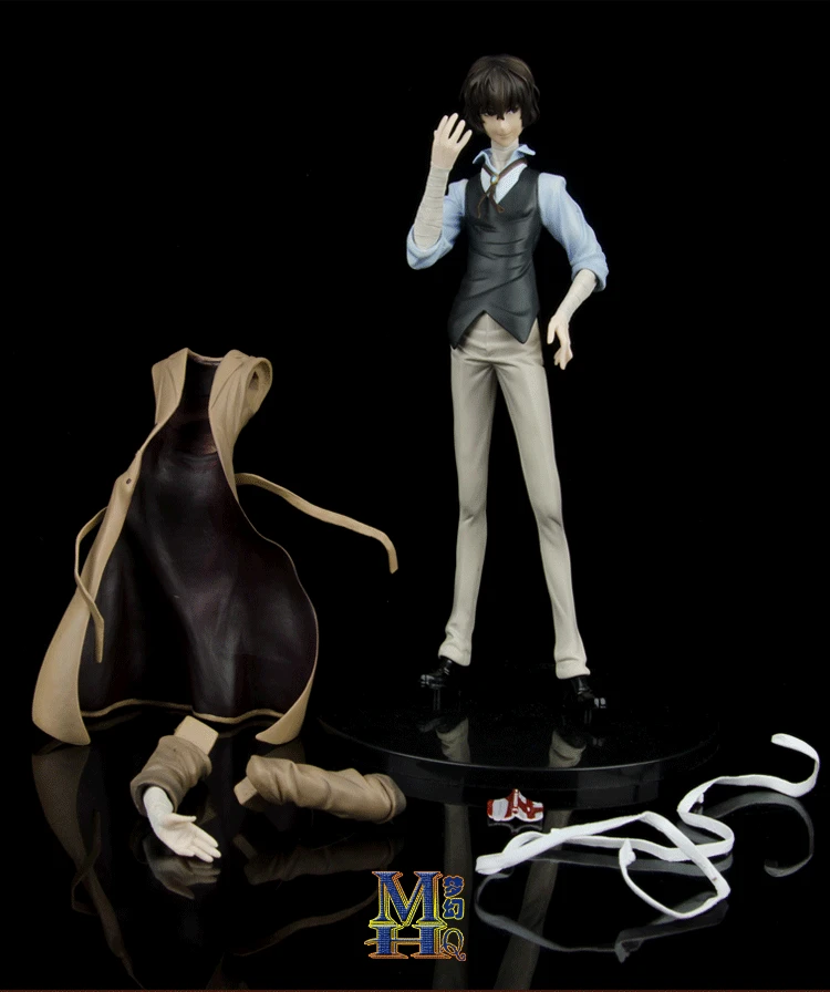 

26cm anime Bungou Stray Dogs Dazai Osamu Nendoron OrangeRouge action figure PVC collection model dolls toys for gifts