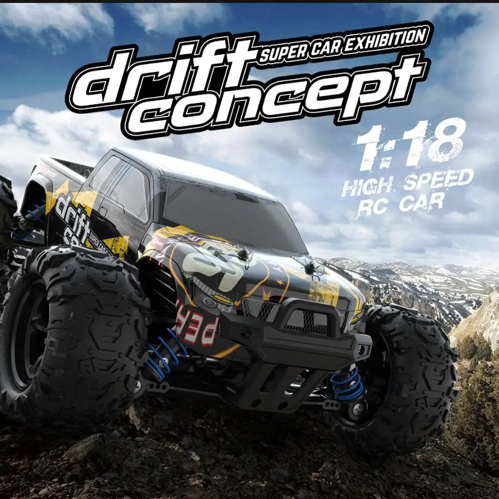 Новый 40 + км/ч RC автомобиль 4WD 1:18 масштаб высокая скорость багги гоночный игрушки
