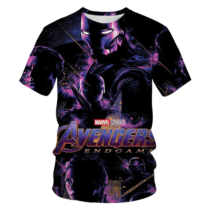 

Summer loose and comfortable men's and children's clothing tops short-sleeved American classic movie 3D printing