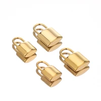 5pcs stainless steel lock charms hip hop necklace bracelet padlock pendants findings for diy jewelry gifts making bulk