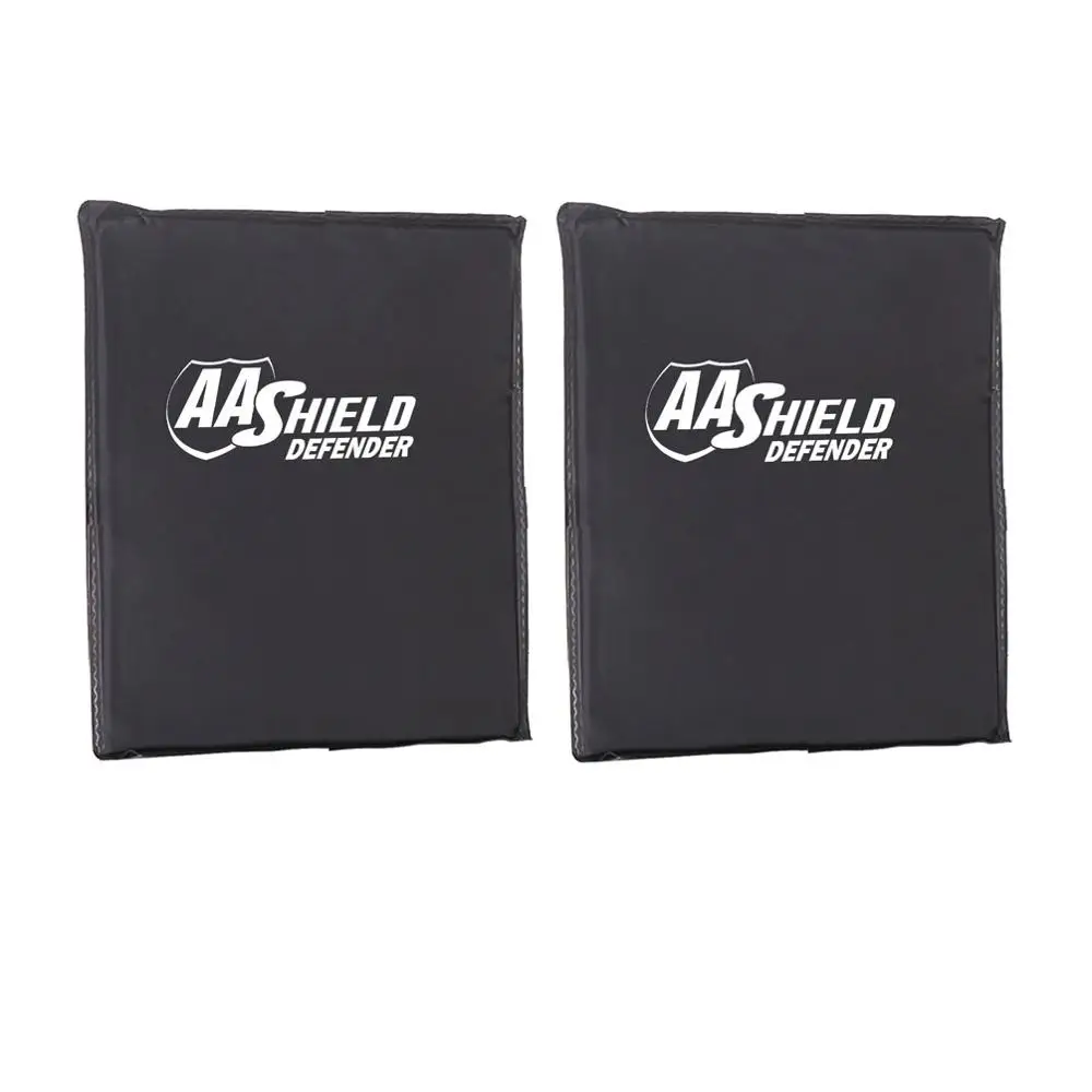 

AA Shield Defender Bulletproof Soft Body Armor Panel Inserts Plate Aramid Core Self Defense Supply NIJ Lvl IIIA &HG2 11X14 Pair