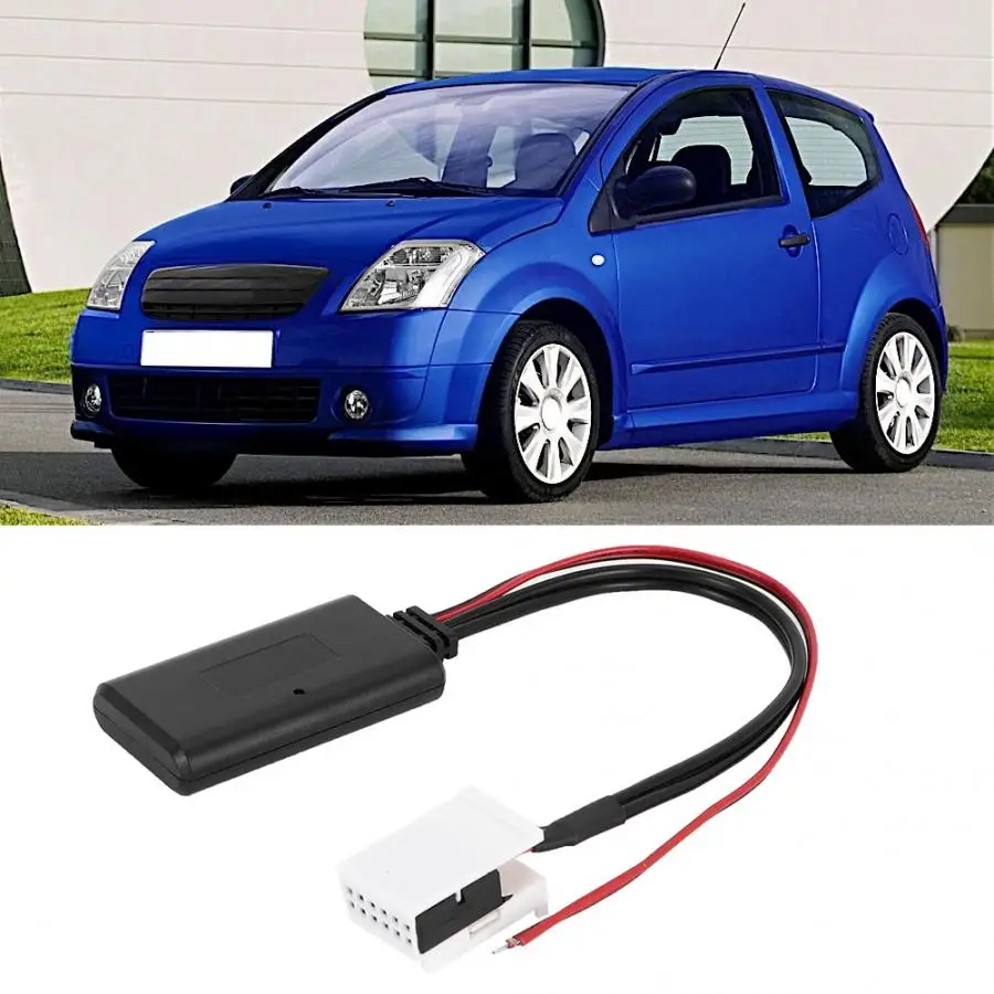 12Pin Bluetooth модуль Беспроводной Радио стерео кабель AUX адаптер подходит для Citroen C2 C3 C4 C4 C6 C8 для peugeot 207 307 308 407