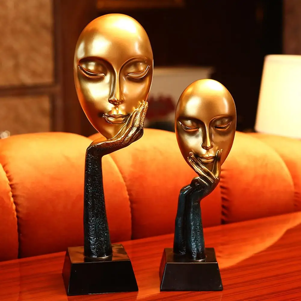 Домашняя статуя абстрактная модель человеческого лица скульптура современное
