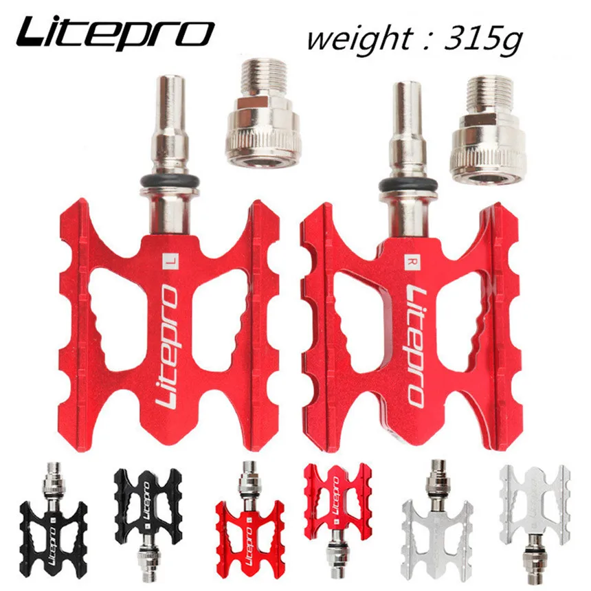 

Педаль Litepro, складная, из алюминиевого сплава, нескользящая