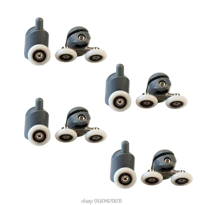 8 шт./компл. Регулируемый душевой кабины качается шкив раздвижных дверей Ванная