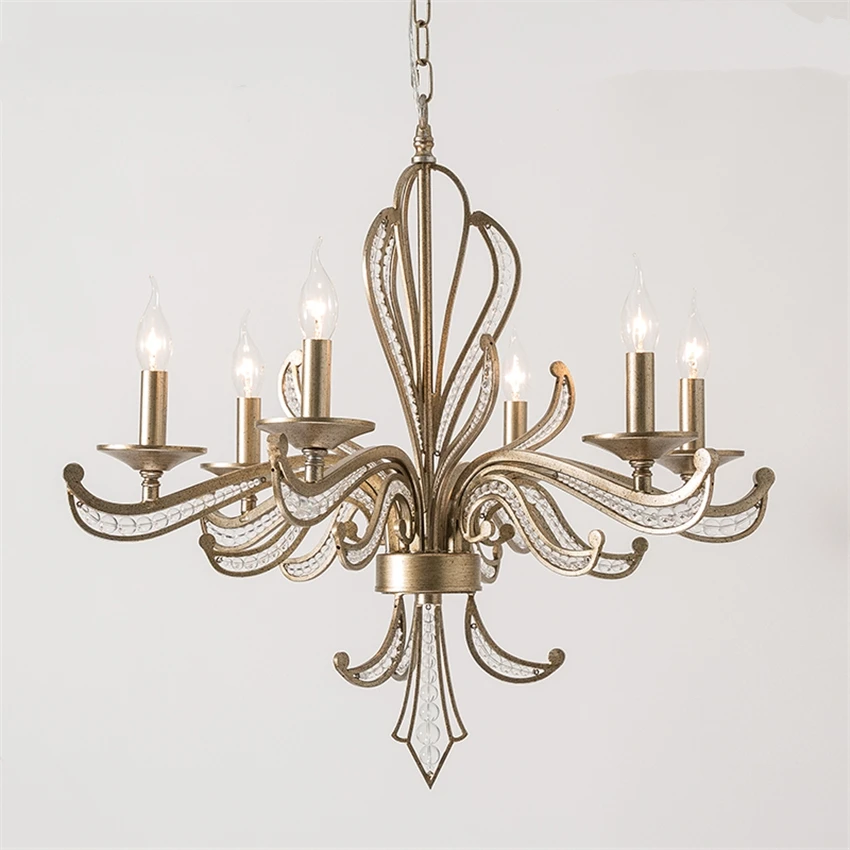 Люстра в американском стиле подсвечник Светильники для гостиной лампы во