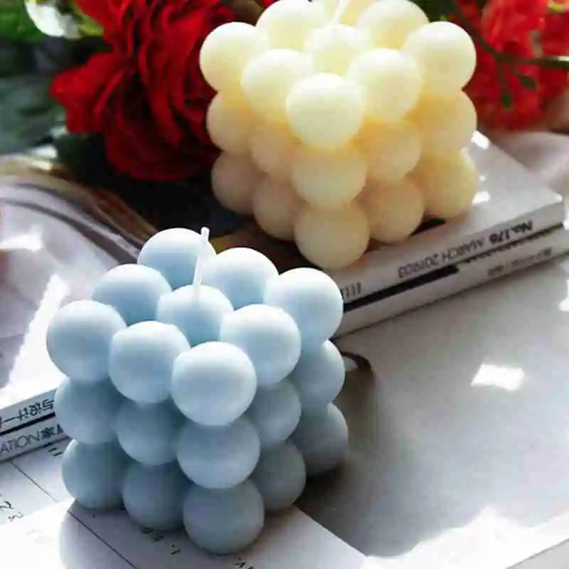 Cube Aromatherapy Candles Holiday Home Decoration Lighting Supplies B1J2 | Дом и сад