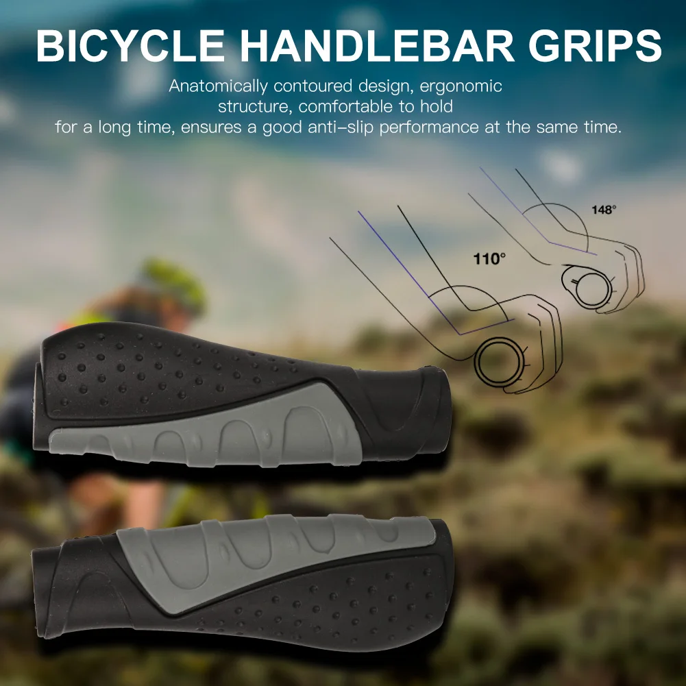 

1Pair Anti-slip Shock-absorbing Bicycle Handlebar Cover Grips Road MTB Bike Handle Grip Cycling Rubber Grips Bike Accessories
