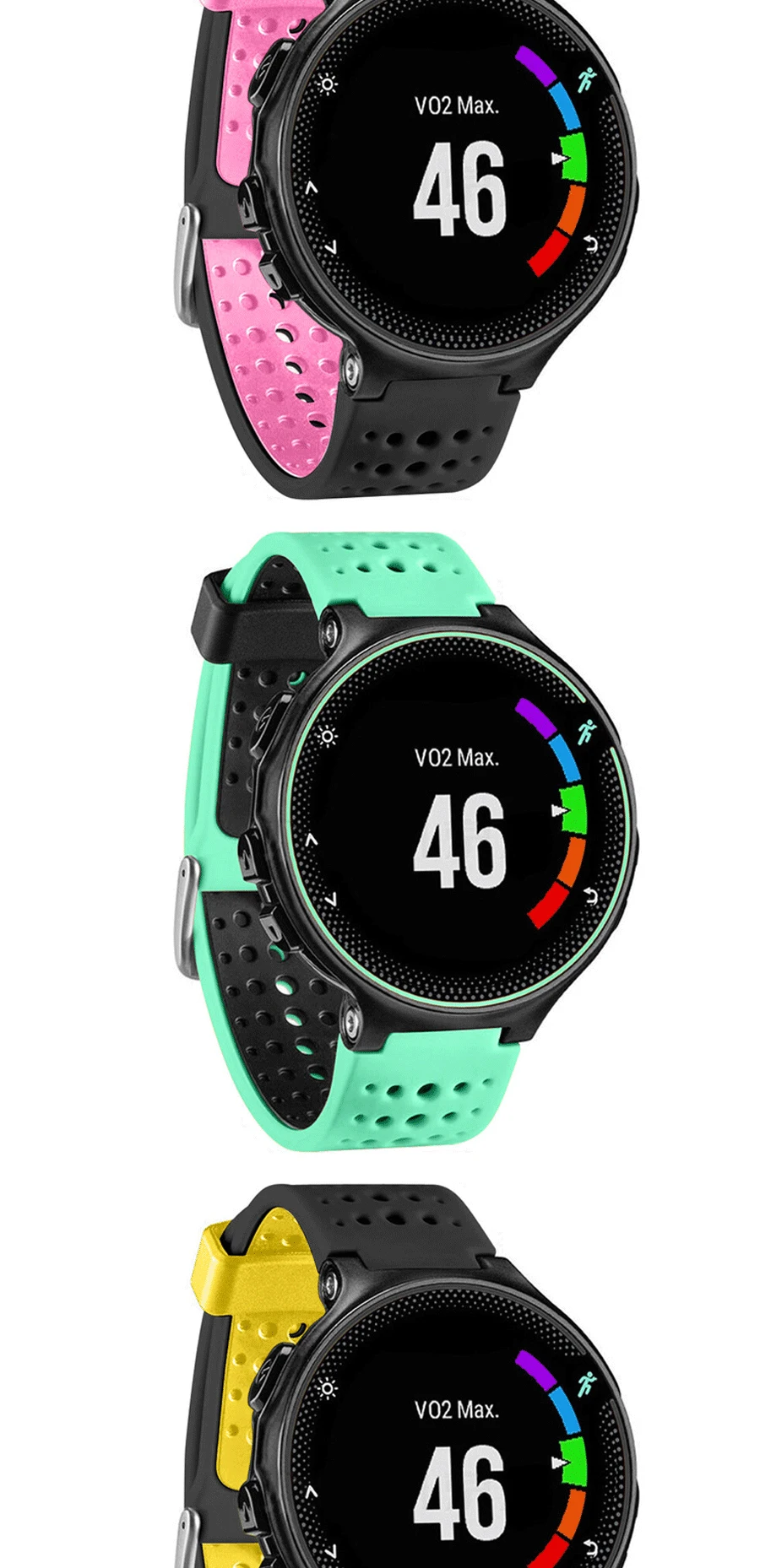 Сменный силиконовый ремешок для наручных часов Garmin Forerunner 235 630 230 gps часы напульсники браслет умные аксессуары