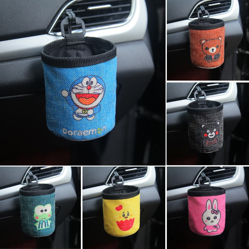 

Automotive Supplies Air Conditioning Air Outlet Bag Car Cartoon Mobile Phone Bag Car Storage Box Creative Storage Barrel