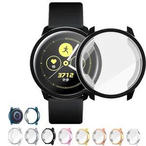 galaxy watch active case for samsung galaxy watch active 40mm sm r500 bumper protector hd full coverage screen protection case free global shipping