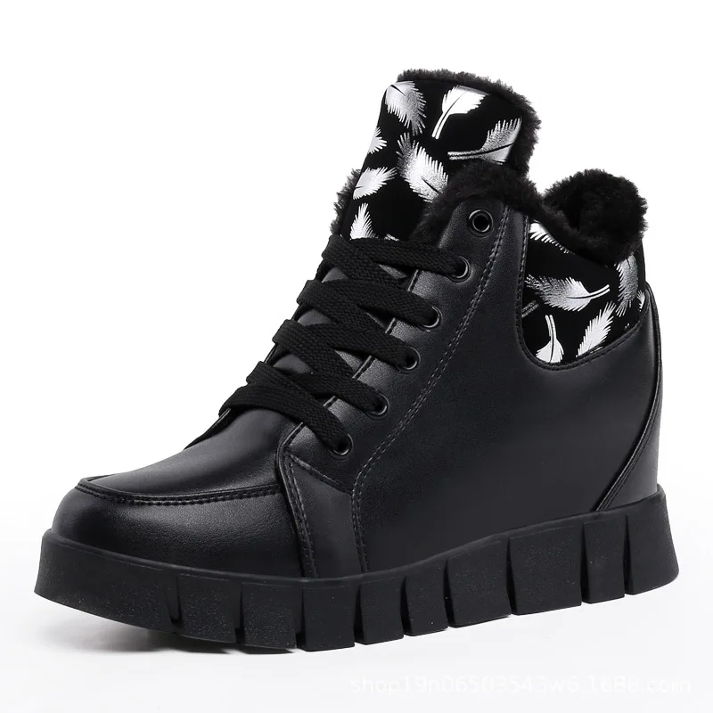 COWCOM осень-зима плюс сохраняют тепло невидимая женская обувь хлопковая