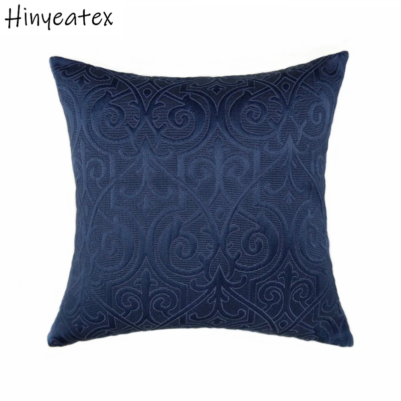 Винтажный жаккардовый чехол с тиснением как темно синий дамасский цветочный для