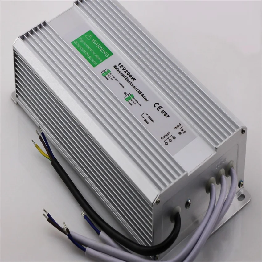 Бесплатная доставка светодиодный источник питания 12 В или 24 водонепроницаемый