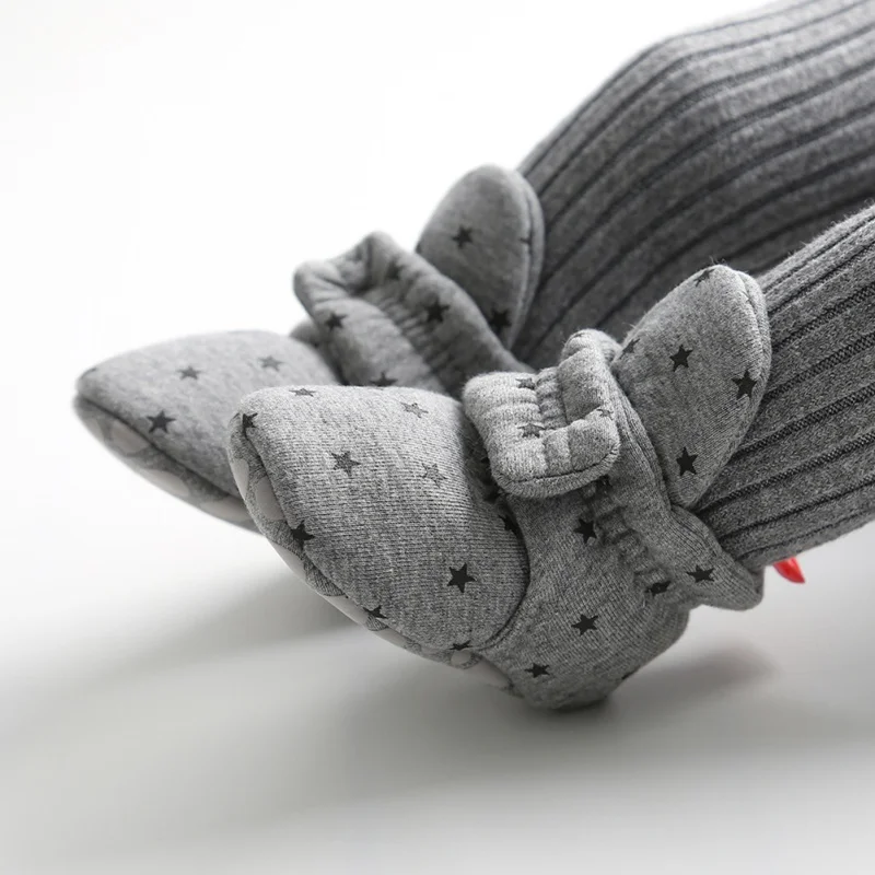 BOBORA/Носки для новорожденных с принтом звезды Обувь маленьких мальчиков и девочек