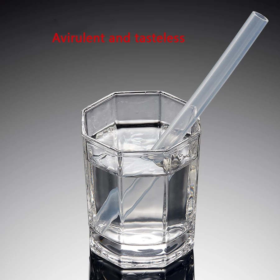 1 метр пищевой прозрачный силиконовый резиновый шланг диаметр 2 3 4 5 6 7 8 10 мм Гибкая