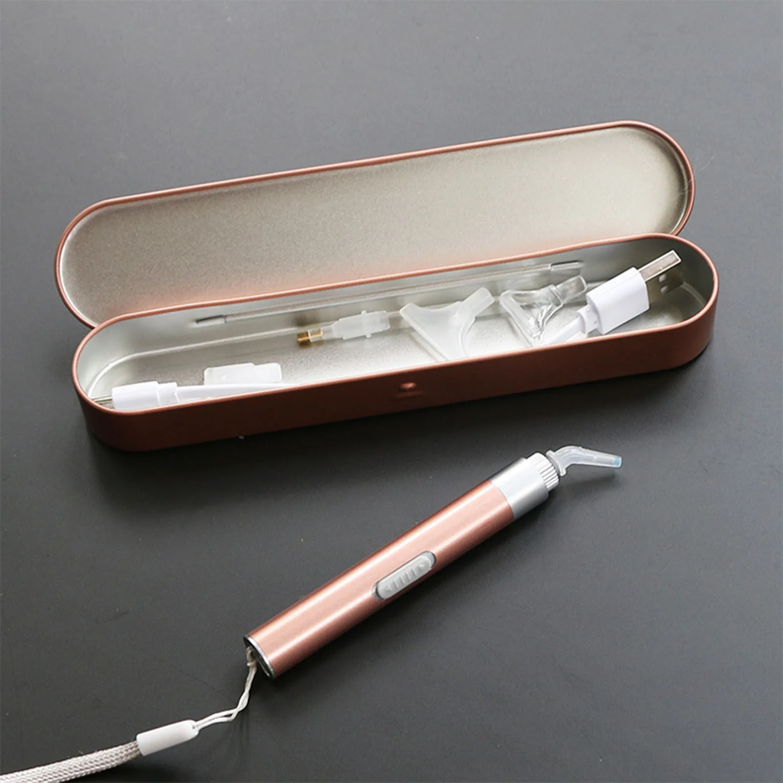 

USB Rechargeable Luminous DIY Embroidery Tweezer Dot Point Drill Pen Charm Diamond Painting Tool Kit 3 5D Diamond Drawing Pens