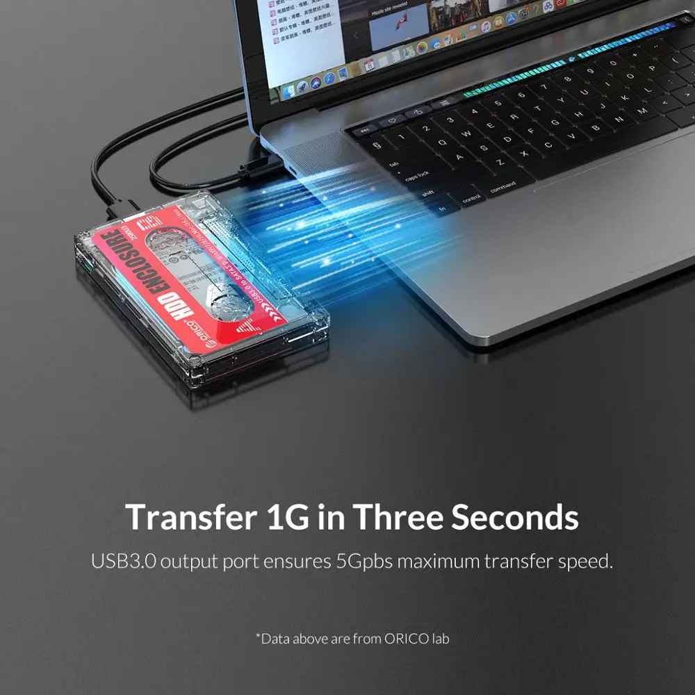 Прозрачный Внешний чехол ORICO для жесткого диска с USB 2 5 на SATA дюйма|Корпус диска| |