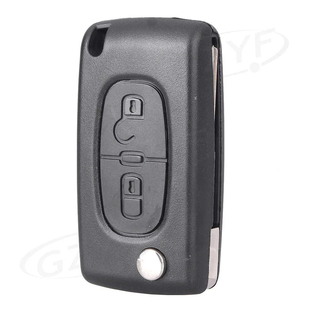 

Внешний чехол для автомобильного ключа, Сменный Чехол для PEUGEOT 207 307 308, Черный Автомобильный складной невидимый чехол для ключа