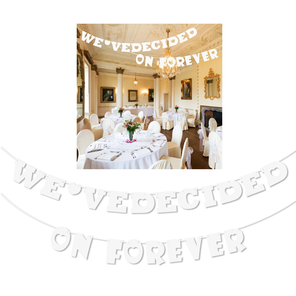 WEVE Defined ON FOREVER Signs обручальные Висячие баннеры деревенские винтажные флаги для