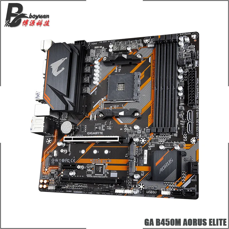 Материнская плата AMD Ryzen 5 3600X R5 CPU + GA B450M AORUS ELITE Socket AM4 новая но без кулера |