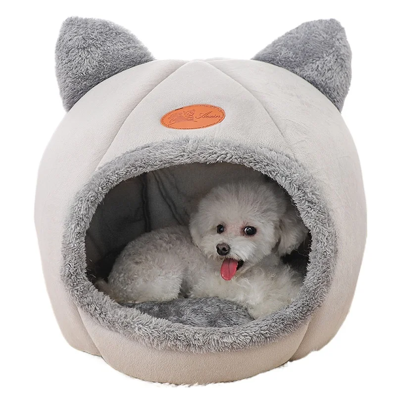 

Dog Kennel Keep Warm In Winter All Seasons Universal Pet Bed Cat House Closed Pet House Teddy Dog Tent Removable and Washable