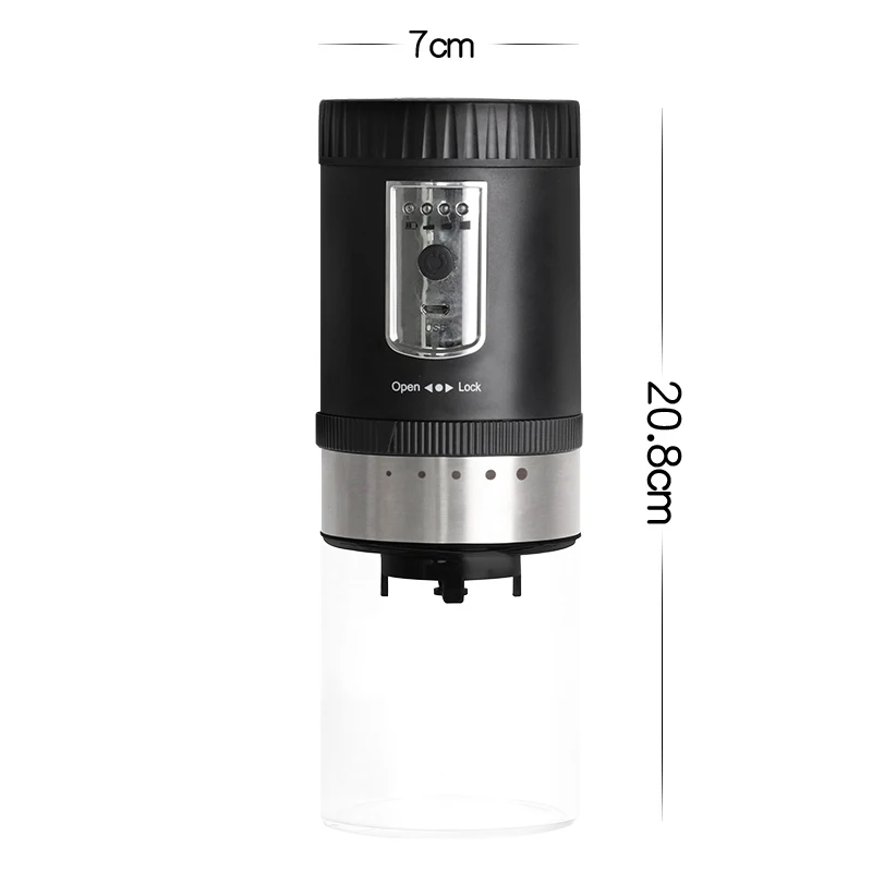 

USB Car electric grinder portable Coffee bean grinder household grind powder small fresh grind dry grinder five gear adjustment