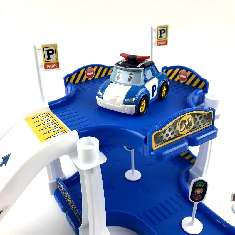 

Robocar Korea Robot Poli Toys Parking Lot Plastic Diecasts Car Model Toys Anime Action Figure Poli Toys For Children Juguetes