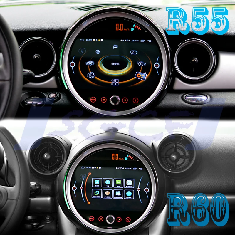 Автомобильный стерео аудио навигатор GPS CarPlay для Mini Cooper S CountryMan R60 Clubman R55 MK2 с Amb