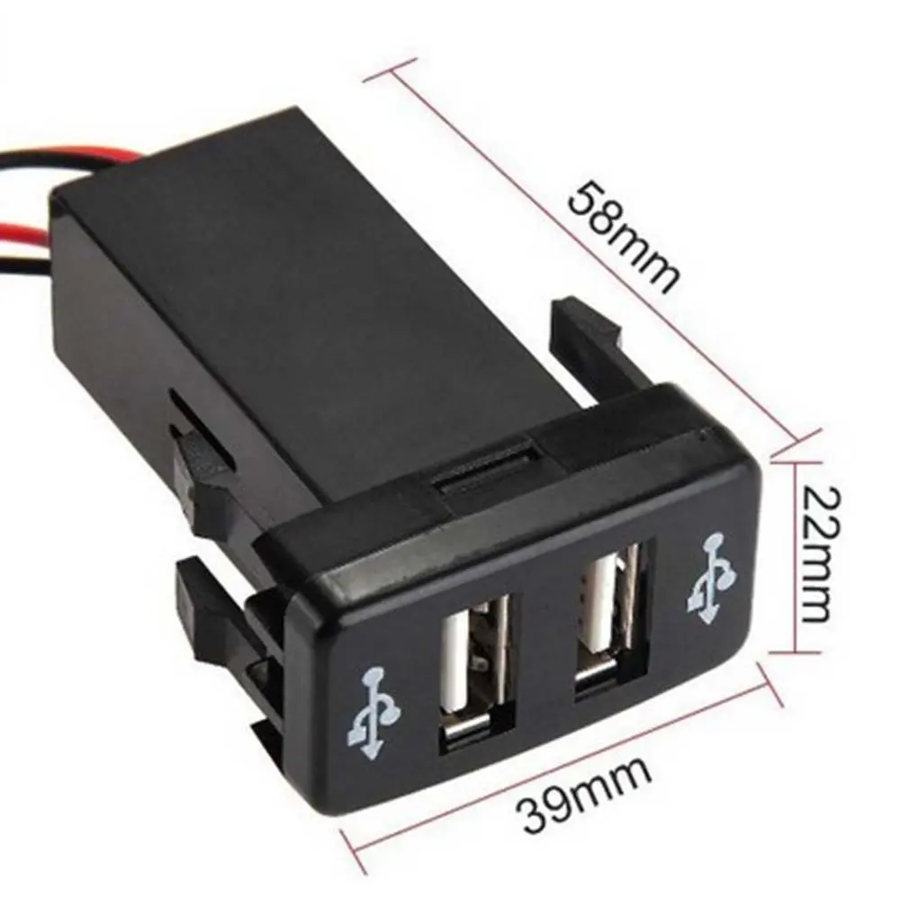 Специальный автомобильный заряд 5 в 2.1A USB интерфейс разъем зарядное устройство и