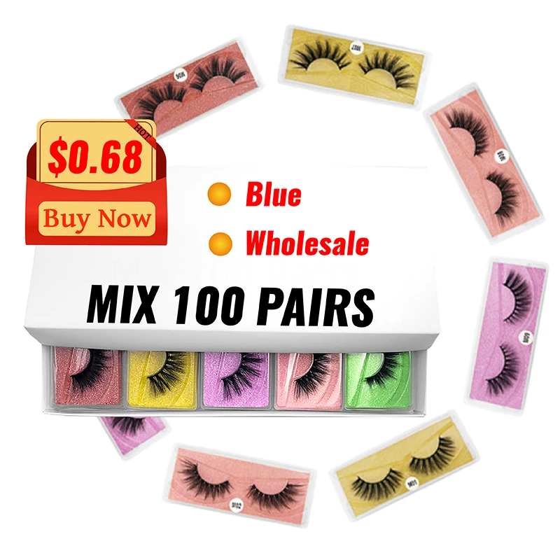 

20/50/100 шт 3d норковых ресниц натуральных длинных ресниц коробка оптом ресницы серо-коричневого цвета оптовая продажа ресниц макияж расходные...