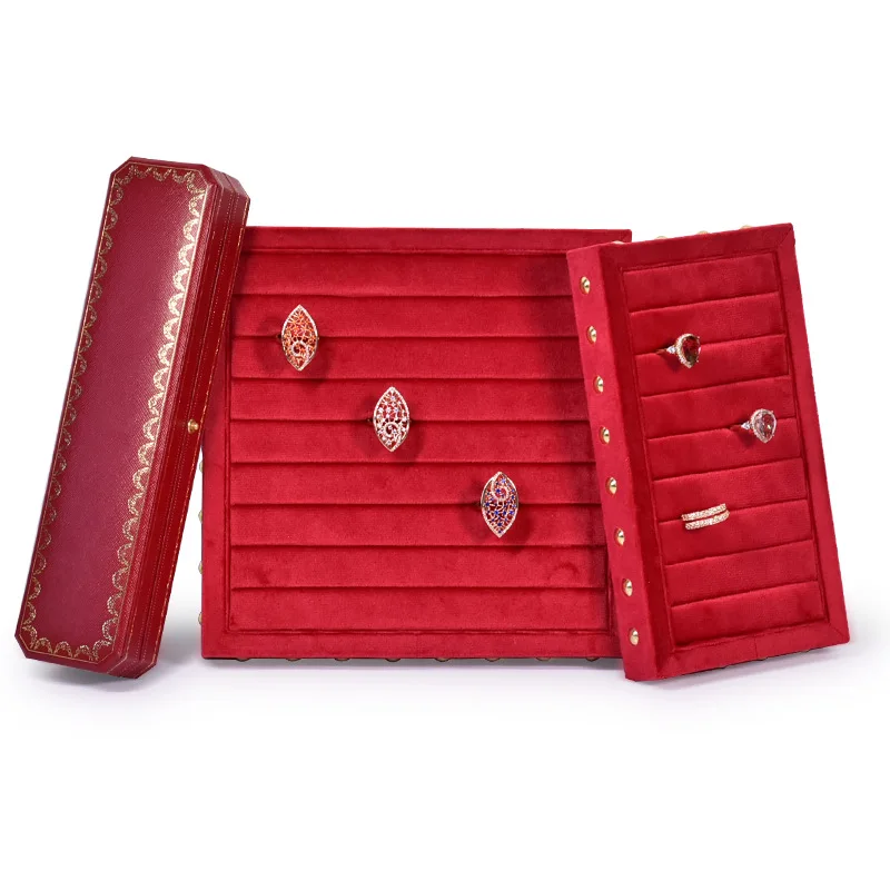 Creative Willow Flannel Jewelry Tray Jewelry Display Tray Ring Earrings Jewelry Storage Tray jewlery organizer