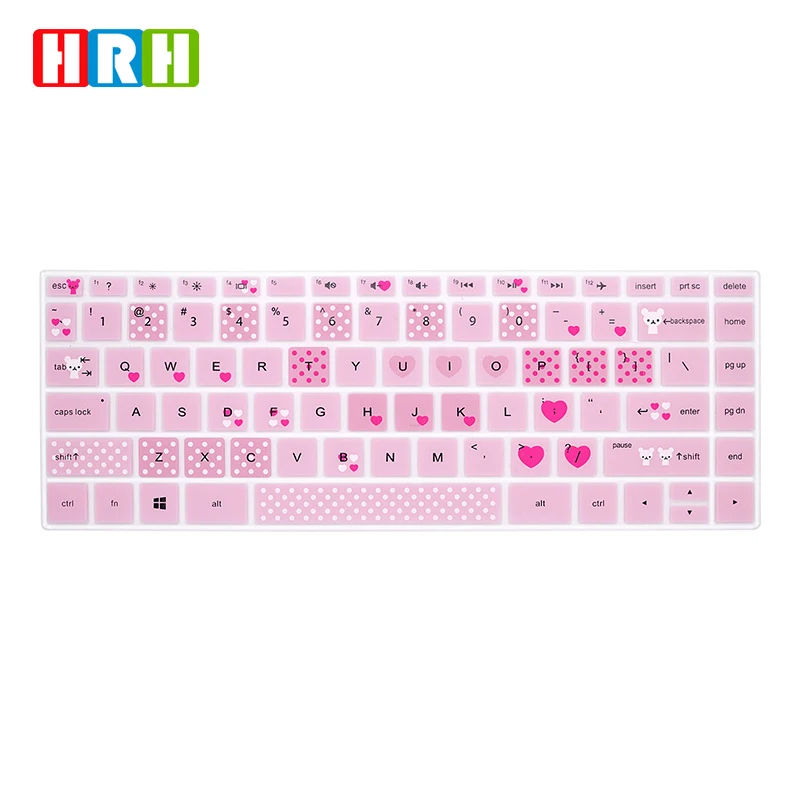 Силиконовая накладка на клавиатуру HRH чехол для клавиатуры ноутбука HP 14