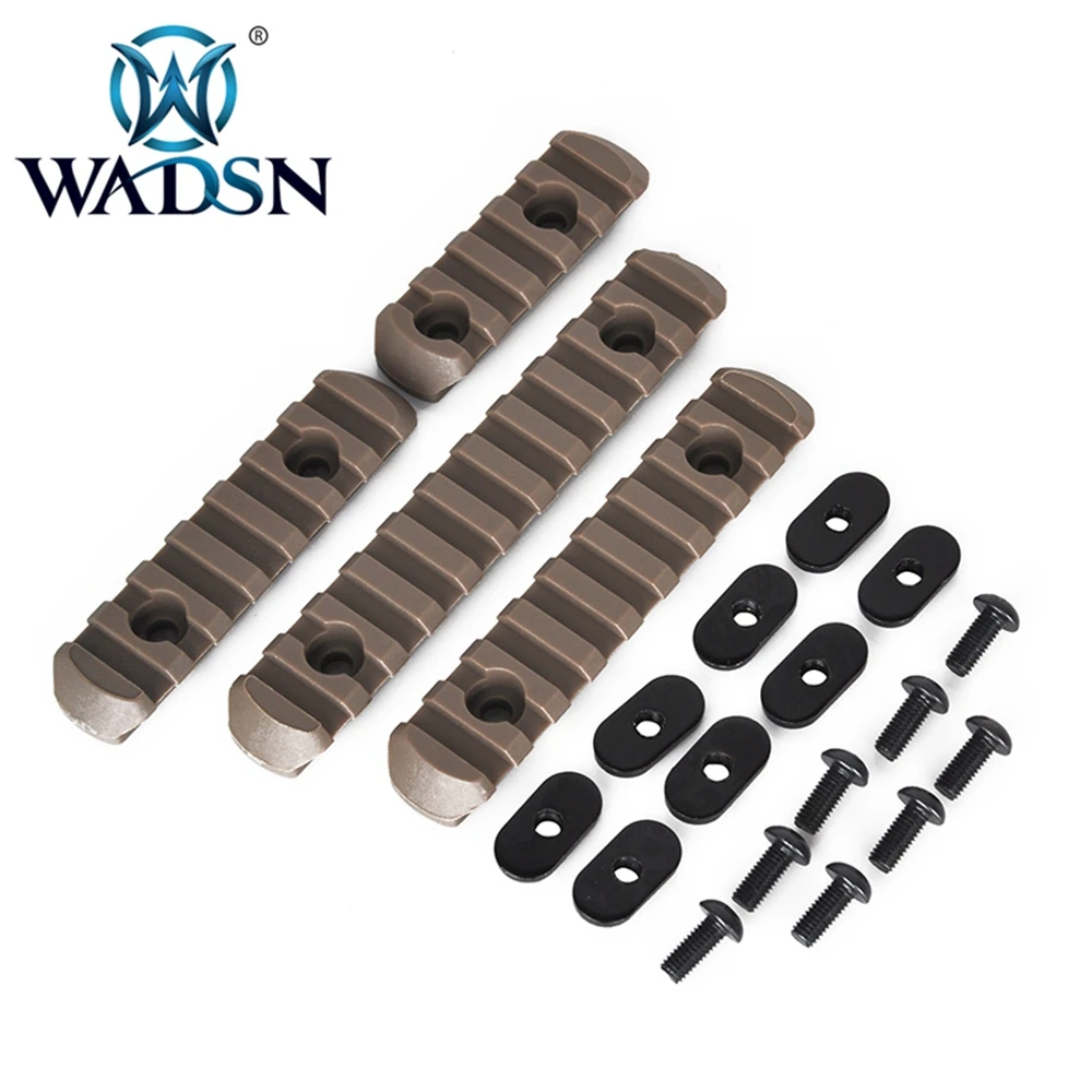 WADSN Tactical MP MOE Polymer Picatinny Rail Sections Kit 5/7/9 /11 Slots AR 15 Rifle Handguard 20mm Rails Set Hunting Accessory | Спорт и