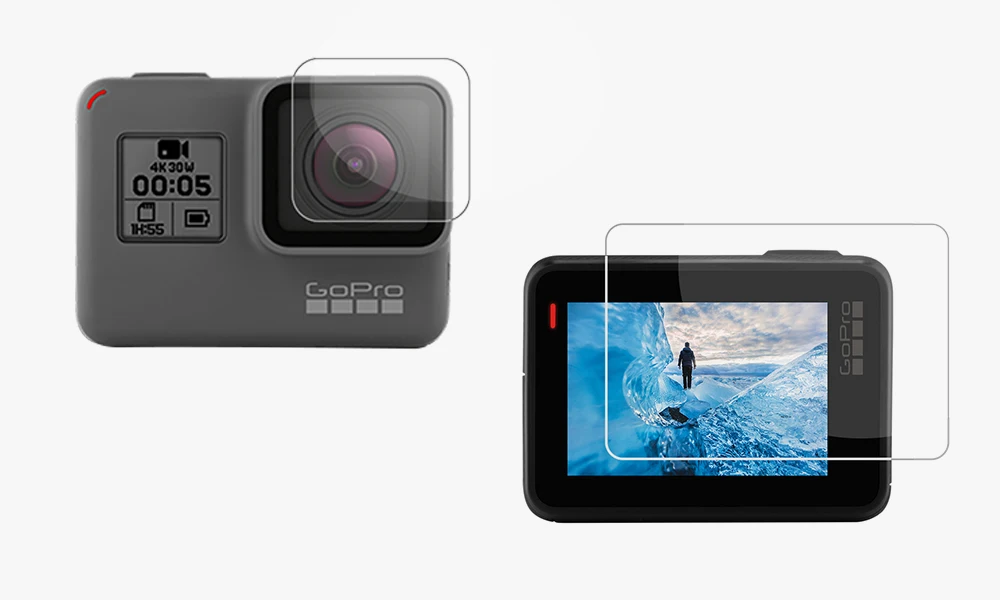 Vamson для GoPro Hero 8 черный 7 6 5 Защита экрана для Go pro Hero7 черный объектив камеры аксессуары защитная Пленка чехол VP710G