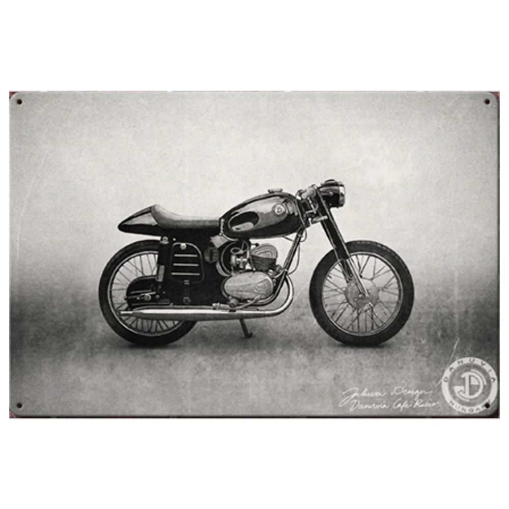 Винтажный постер для мотокросса металлический оловянный знак в стиле ретро DIY