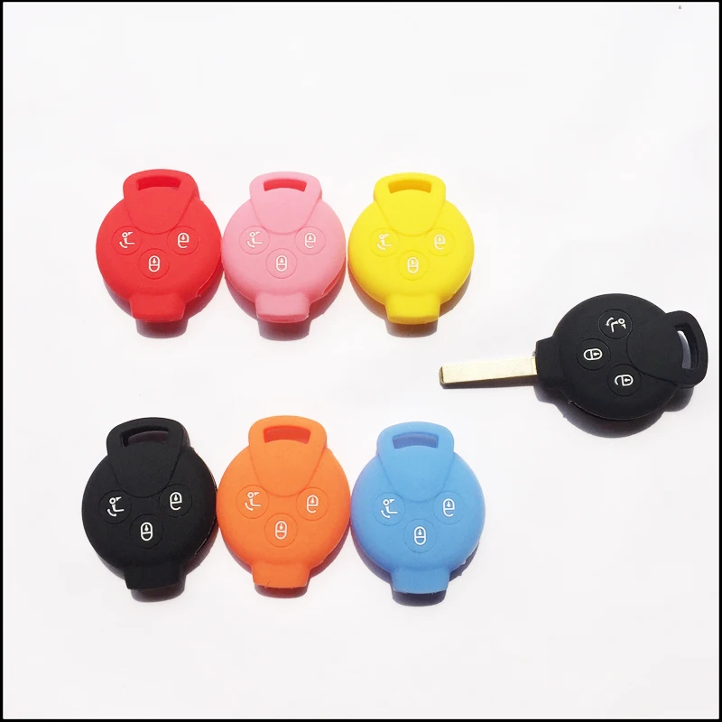 Чехол для ключей smart 451, прямой чехол для ключей Siliconse keycase для smart 451 fortwo