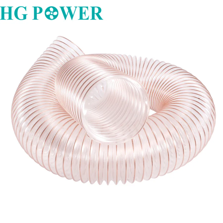 Шланг для воздуховода 2 м 100 мм полиуретановая трубка со стальным проводом