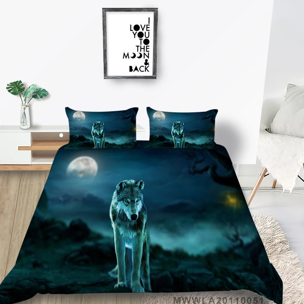 

3D Bedding Set Animals Duvet Cover Set 2/3 Pcs Bedroom Decor King Queen Full Double Modern Home Bed Set Pillowcase