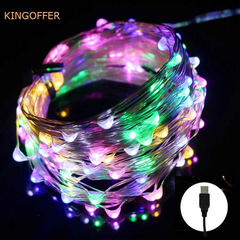 Гирлянда светодиодная уличная с USB 5/10/20/5 В|string led lights|light 10mled string lights |