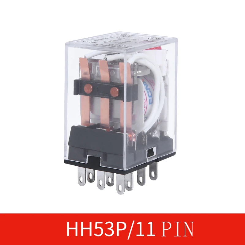 12V 24V DC MY3NJ HH53P AC220V общего назначения Мощность реле электромагнитный 3NO3NC 11 PIN-код