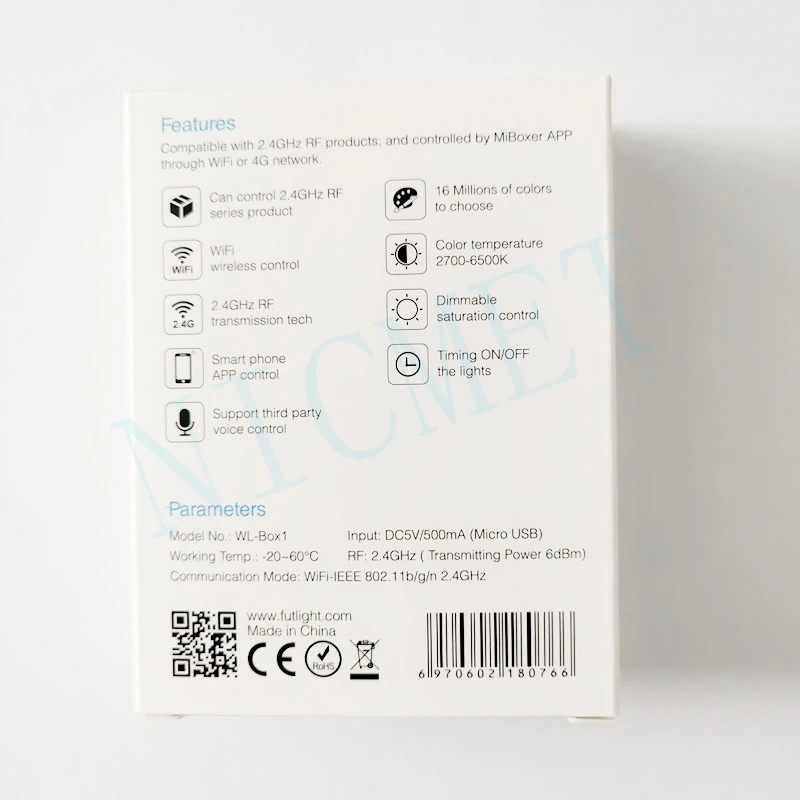 Miboxer WL Box1 2 4 GHz Wifi control ler DC5V телефонная система беспроводное управление через
