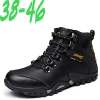 cross border trade leisure mountaineering shoes warm leather mens outdoor climbing shoes home plus high pile for hiking shoe