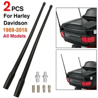 13 inch short custom davidson motorcycle antenna amfm for 1989 2018 touring electra glide ultra classic pack of 2