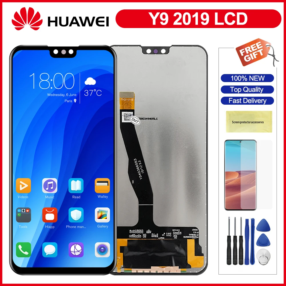 

6.5'' Original Screen For Huawei Y9 2019 JKM-LX1 Touch Display Screen Digitizer Assembly Parts For Huawei Enjoy 9 Plus Screen